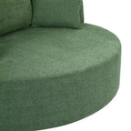 Merax 360 Swivel Oversized Round Accent Chair with Removable Pillows