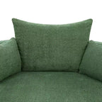 Merax 360 Swivel Oversized Round Accent Chair with Removable Pillows