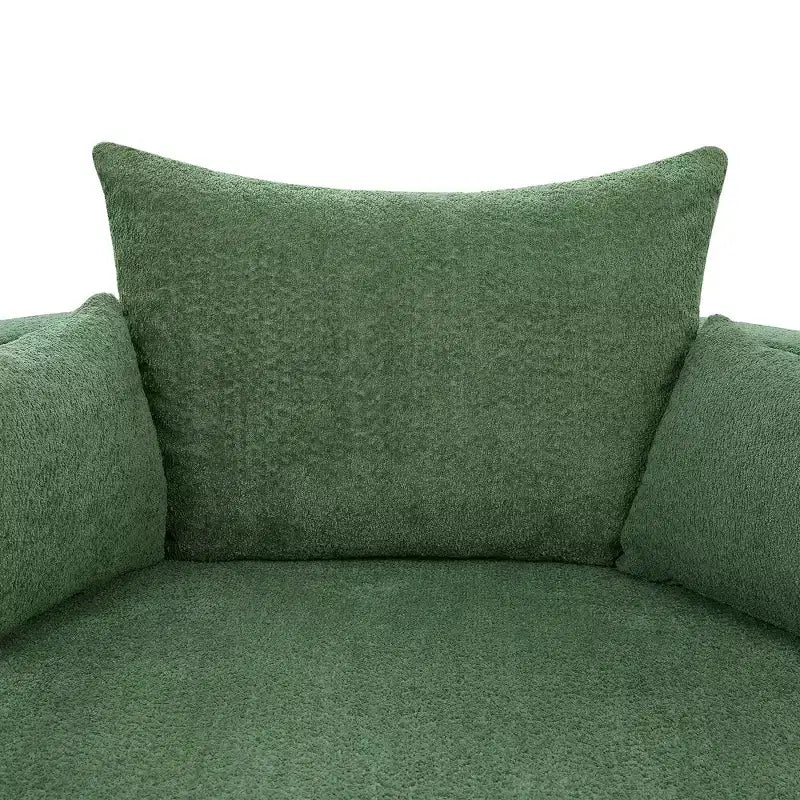 Merax 360 Swivel Oversized Round Accent Chair with Removable Pillows