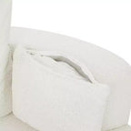 Merax 360 Swivel Oversized Round Accent Chair with Removable Pillows