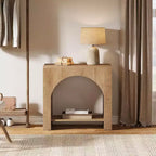 Lantine End Side Table, Large Sofa Side Table with Heavy-Duty Wooden Pedestal for Living Room, with Storage for Bedroom