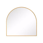 HomeRoots 29 Gold Metal Arch Framed Accent Mirror
