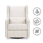 Carter's by daVinci Arlo Recliner and Swivel Glider | Water Repellent & Stain Resistant Fabric