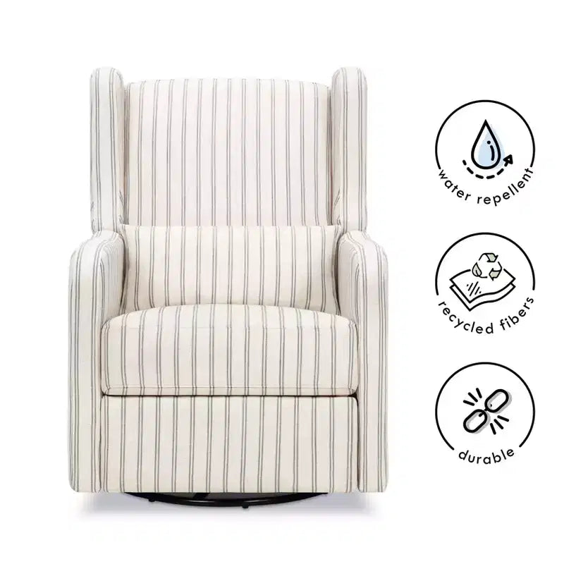 Carter's by daVinci Arlo Recliner and Swivel Glider | Water Repellent & Stain Resistant Fabric