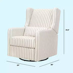 Carter's by daVinci Arlo Recliner and Swivel Glider | Water Repellent & Stain Resistant Fabric