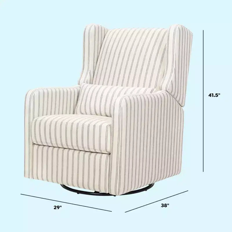 Carter's by daVinci Arlo Recliner and Swivel Glider | Water Repellent & Stain Resistant Fabric