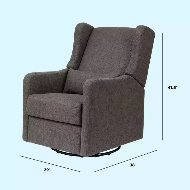 Carter's by daVinci Arlo Recliner and Swivel Glider | Water Repellent & Stain Resistant Fabric