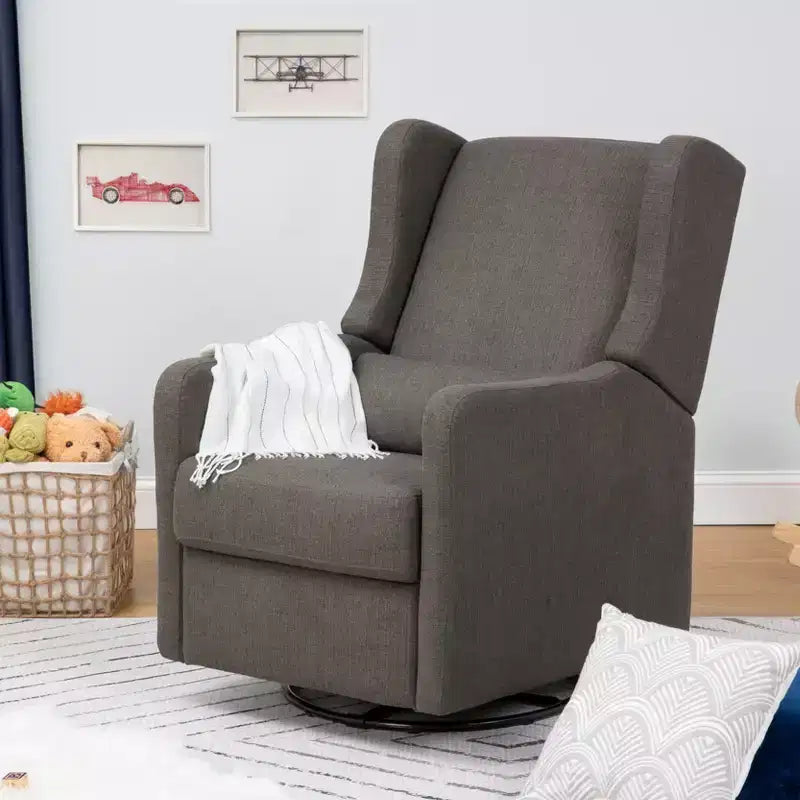 Carter's by daVinci Arlo Recliner and Swivel Glider | Water Repellent & Stain Resistant Fabric