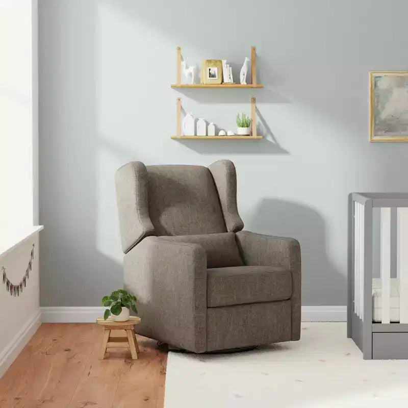 Carter's by daVinci Arlo Recliner and Swivel Glider | Water Repellent & Stain Resistant Fabric