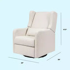 Carter's by daVinci Arlo Recliner and Swivel Glider | Water Repellent & Stain Resistant Fabric