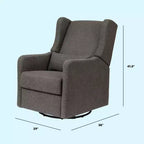 Carter's by daVinci Arlo Recliner and Swivel Glider | Water Repellent & Stain Resistant Fabric