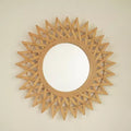 GDFStudio Solana Farmhouse Bamboo Wall Mirror