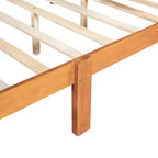 Wood Platform Bed, Wood Bed Frame with Headboard and Footboard for Bedroom