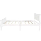 Wood Platform Bed, Wood Bed Frame with Headboard and Footboard for Bedroom