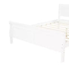 Wood Platform Bed, Wood Bed Frame with Headboard and Footboard for Bedroom