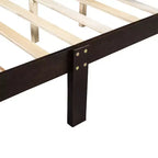 Wood Platform Bed, Wood Bed Frame with Headboard and Footboard for Bedroom