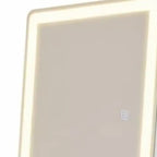 HomeRoots 60 Clear Lighted Freestanding and Wall Mount Frameless Full Length Mirror