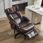 360Swivel Office Chair Ergonomic Massage Computer Chair High Back Gaming Chair Task Chair with Adjustable Back&Height, Universal Wheels - ModernLuxe