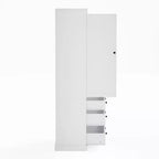 High Freestanding Kitchen Pantry Large Storage Cabinet with 3 Drawers, 3 Adjustable Shelves, 8 Door Shelves for Kitchen