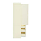 High Freestanding Kitchen Pantry Large Storage Cabinet with 3 Drawers, 3 Adjustable Shelves, 8 Door Shelves for Kitchen