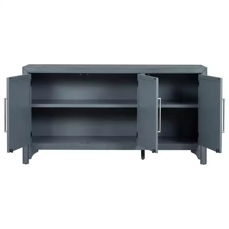 Farmhouse Style Sideboard Cabinet with Adjustable Shelves, Retro Buffet Table for Living Room, Entrance, Study