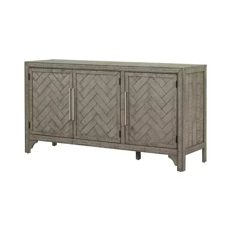 Farmhouse Style Sideboard Cabinet with Adjustable Shelves, Retro Buffet Table for Living Room, Entrance, Study