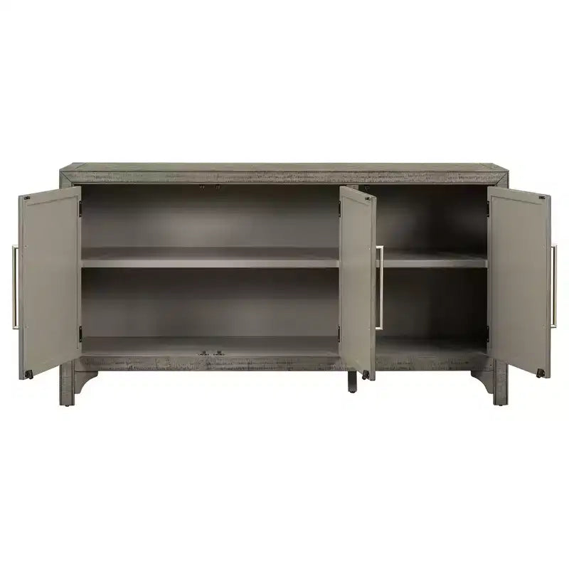 Farmhouse Style Sideboard Cabinet with Adjustable Shelves, Retro Buffet Table for Living Room, Entrance, Study