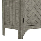 Farmhouse Style Sideboard Cabinet with Adjustable Shelves, Retro Buffet Table for Living Room, Entrance, Study