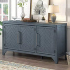 Farmhouse Style Sideboard Cabinet with Adjustable Shelves, Retro Buffet Table for Living Room, Entrance, Study