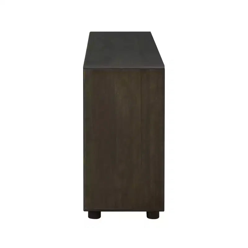 Wood Console Table with Storage, Vintage Entryway Table Drawers and Shelves for Entryway and Hallway