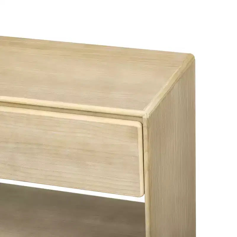 Wood Console Table with Storage, Vintage Entryway Table Drawers and Shelves for Entryway and Hallway