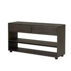 Wood Console Table with Storage, Vintage Entryway Table Drawers and Shelves for Entryway and Hallway