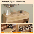 3 Flip Drawers Shoe Cabinet with 1 Pull-Out Drawer, Shoe Cabinet, Freestanding Shoe Rack Organizer for Entryway