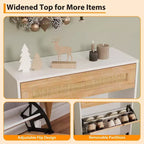 3 Flip Drawers Shoe Cabinet with 1 Pull-Out Drawer, Shoe Cabinet, Freestanding Shoe Rack Organizer for Entryway