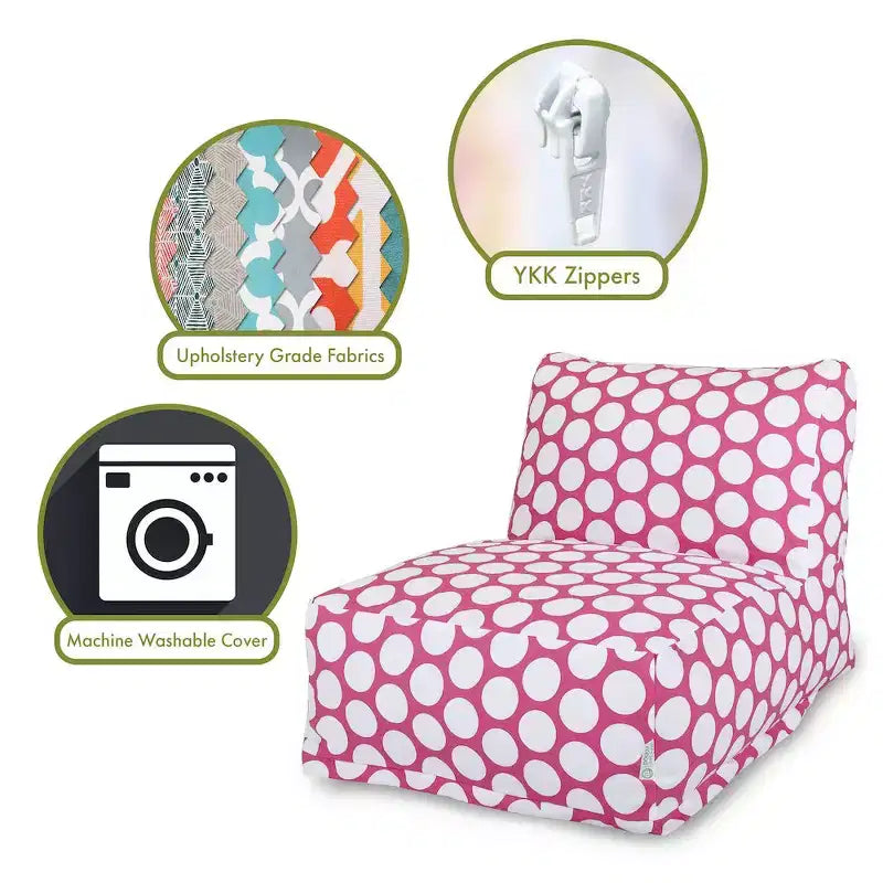 Majestic Home Goods Chair Lounger Polka Dot