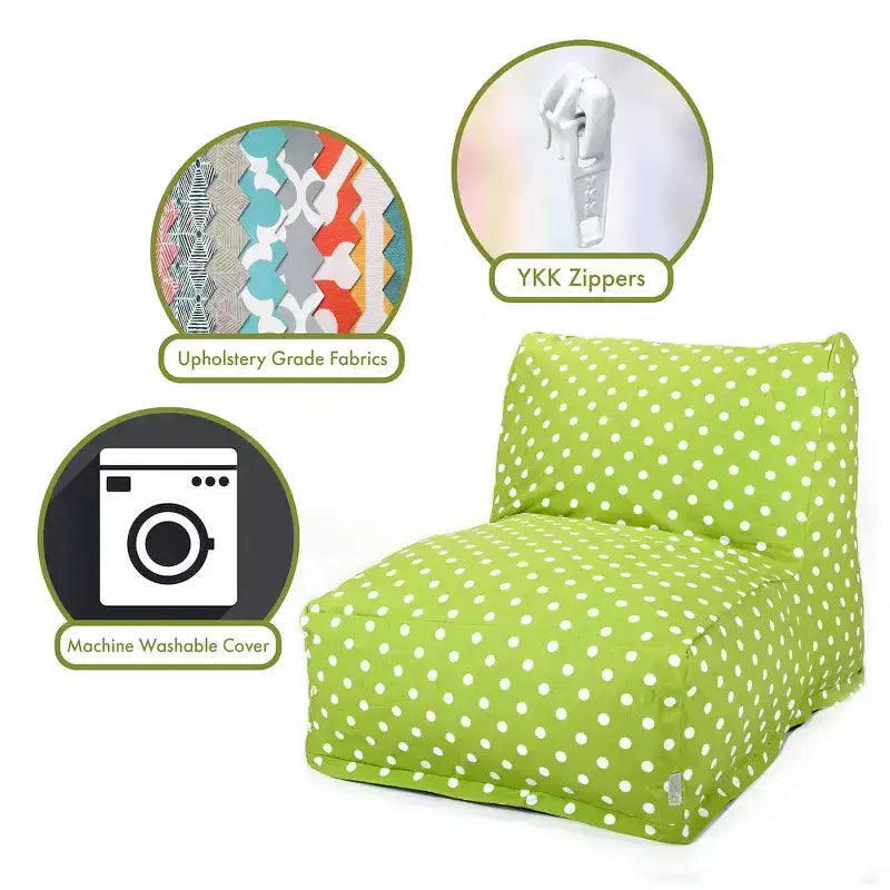Majestic Home Goods Chair Lounger Polka Dot