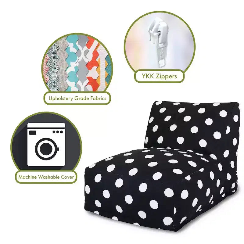 Majestic Home Goods Chair Lounger Polka Dot