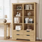 72 in Tall Bookcase, Bookcase and Bookshelves with Storage, Modern Book Shelf Large Freestanding Display Storage Shelves for Home Office