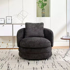 360 Swivel Accent Chair Barrel Chair Single Club Sofa Chair Upholstered Armchair Round Reading Chair - ModernLuxe