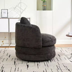360 Swivel Accent Chair Barrel Chair Single Club Sofa Chair Upholstered Armchair Round Reading Chair - ModernLuxe