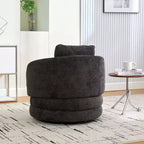 360 Swivel Accent Chair Barrel Chair Single Club Sofa Chair Upholstered Armchair Round Reading Chair - ModernLuxe