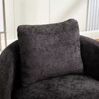 360 Swivel Accent Chair Barrel Chair Single Club Sofa Chair Upholstered Armchair Round Reading Chair - ModernLuxe