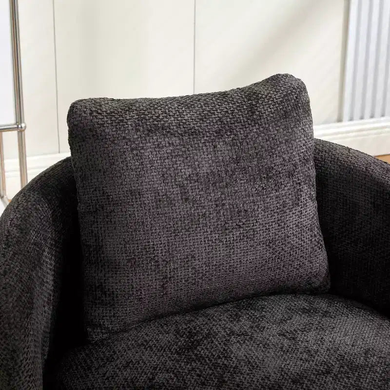 360 Swivel Accent Chair Barrel Chair Single Club Sofa Chair Upholstered Armchair Round Reading Chair - ModernLuxe