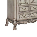 43" Dresden Chest Vintage Bone White - Acme Furniture: 5-Drawer Wood Storage for Bedroom, No Assembly Required