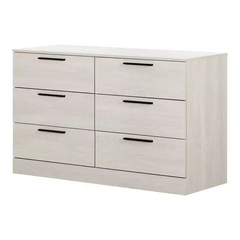 Step One Essential 6 Drawer Double Dresser Oak - South Shore