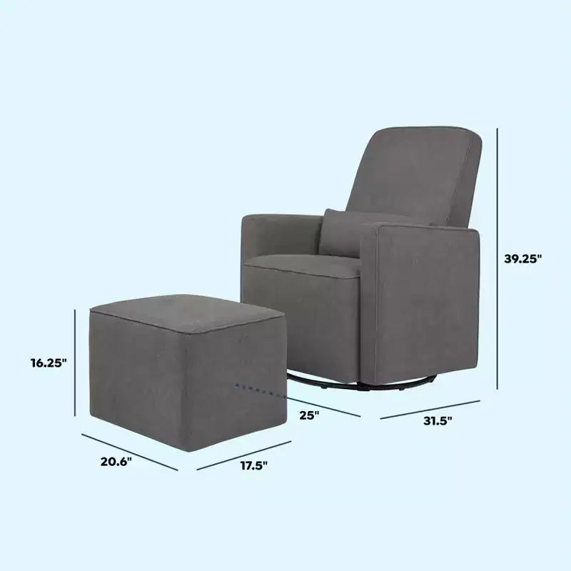DaVinci Olive Glider and Ottoman