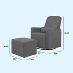 DaVinci Olive Glider and Ottoman