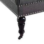 Isabelle Square Tufted Ottoman - Linon