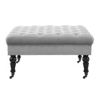 Isabelle Square Tufted Ottoman - Linon