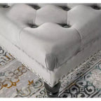 Isabelle Square Tufted Ottoman - Linon